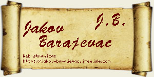 Jakov Barajevac vizit kartica